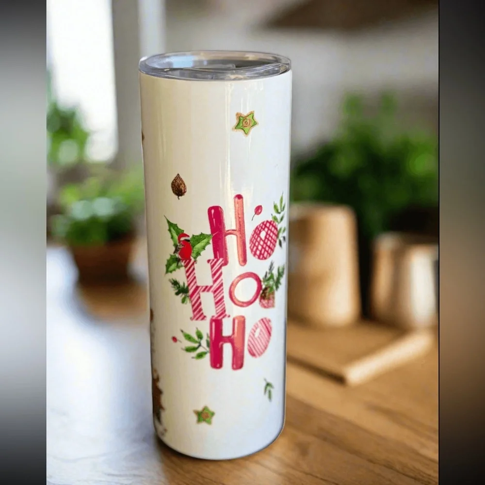 Ho ho ho Xmas‎ themed tumbler